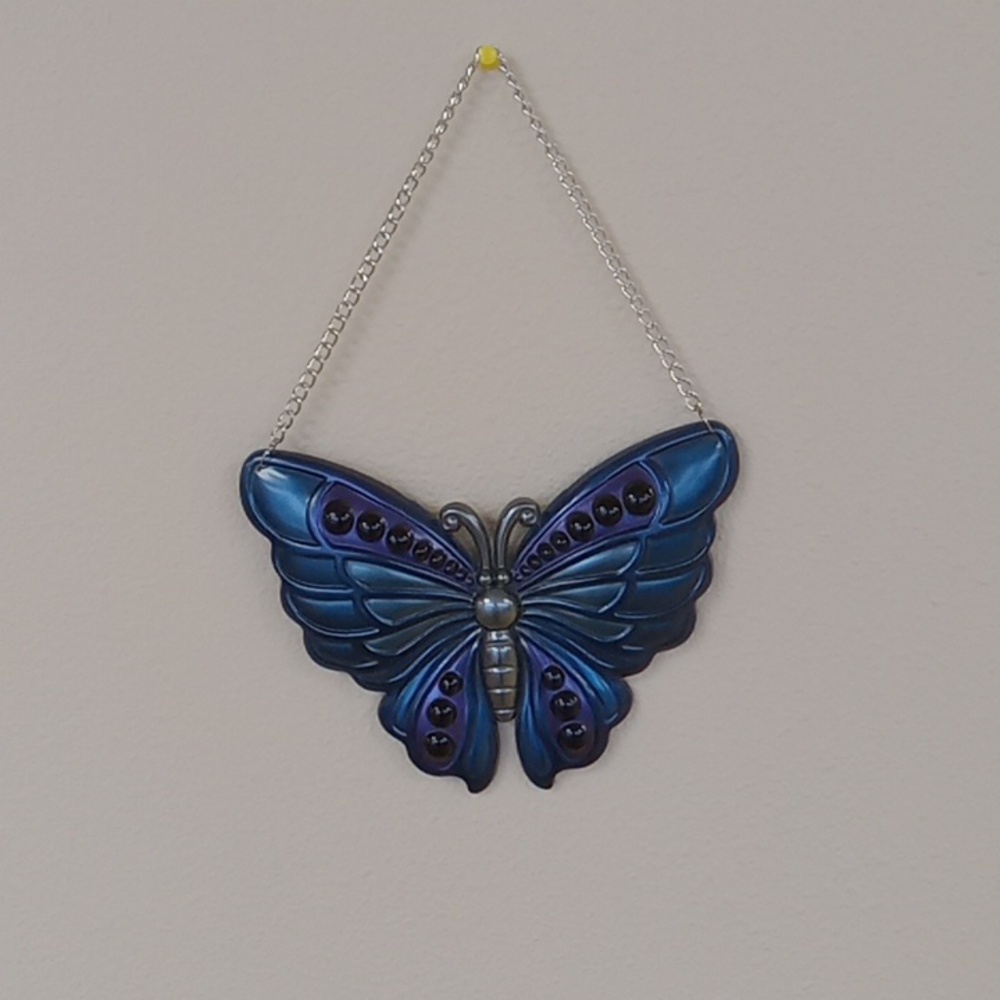 Handcrafted resin butterfly wall hanging